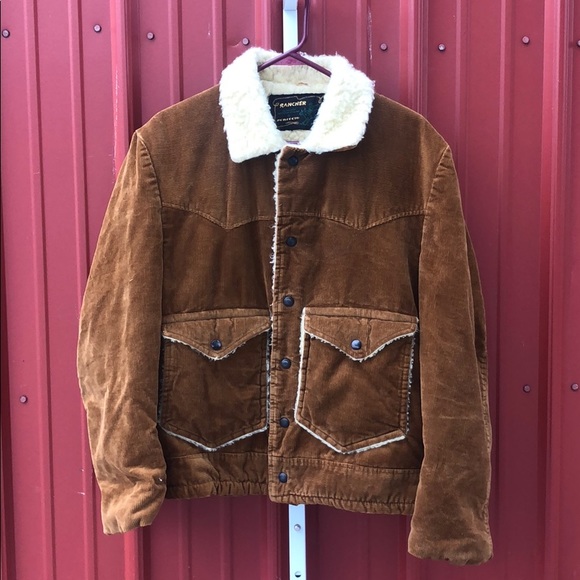 Vintage Other - Vintage Sherpa lined corduroy Rancher Jacket